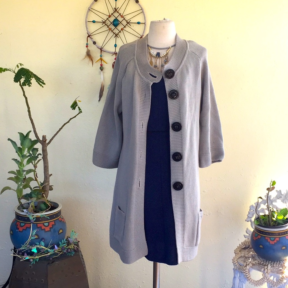Long Cardigan with Pockets